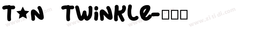 TAN   TWINKLE字体转换